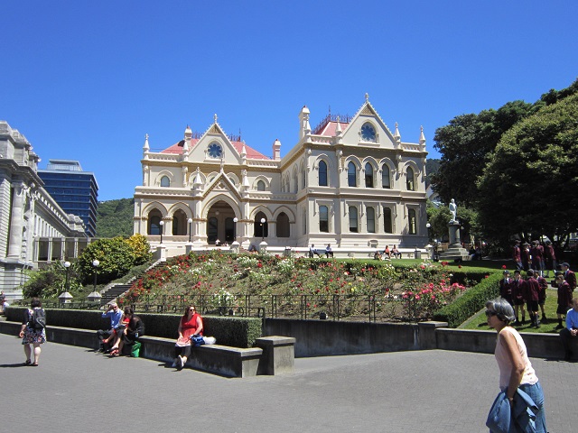 Deel van de parlementsgebouwen in Wellington